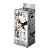 Пояс-трусики с насадкой Glamour - 17 см. - LOVETOY (А-Полимер) - купить с доставкой в Смоленске