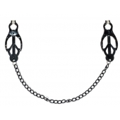 Зажимы на соски Darkside с цепочкой - Lola Games - купить с доставкой в Смоленске