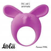 Фиолетовое эрекционное кольцо Fennec Phil - Lola Games - в Смоленске купить с доставкой