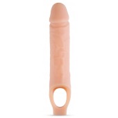 Телесный реалистичный фаллоудлинитель 10 Inch Silicone Cock Sheath Penis Extender - 25,4 см. - Blush Novelties - в Смоленске купить с доставкой