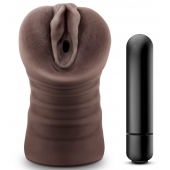 Коричневый мастурбатор-вагина Hot Chocolate Brianna - Blush Novelties - в Смоленске купить с доставкой