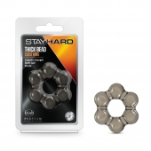 Дымчатое эрекционное кольцо Stay Hard Thick Bead Cock Ring - Blush Novelties - в Смоленске купить с доставкой