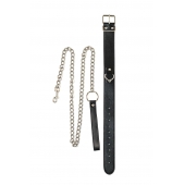 Черный ошейник с поводком Wild - Lola Games - купить с доставкой в Смоленске