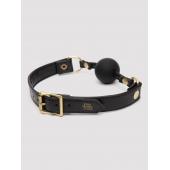 Черный кляп-шар Bound to You Faux Leather Ball Gag - Fifty Shades of Grey - купить с доставкой в Смоленске