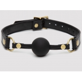 Черный кляп-шар Bound to You Faux Leather Ball Gag - Fifty Shades of Grey - купить с доставкой в Смоленске