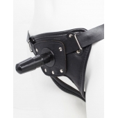 Черный пояс для насадок CLASS STRAP Restyling - LOVETOY (А-Полимер) - купить с доставкой в Смоленске