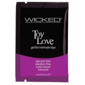 Лубрикант на водной основе для использования с игрушками WICKED Toy Love - 3 мл. - Wicked - купить с доставкой в Смоленске