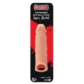 Телесная насадка EXTENDER WITH BALL STRAP 6.5 - 17 см. - Dream Toys - в Смоленске купить с доставкой