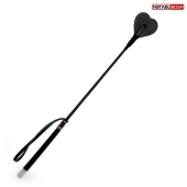 Черный стек с наконечником-сердечком - 54 см. - Notabu - купить с доставкой в Смоленске