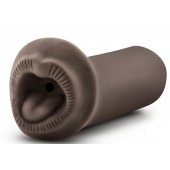 Коричневый мастурбатор-ротик Naughty Nicole - Blush Novelties - в Смоленске купить с доставкой