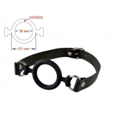 Черный кляп-рамка на регулируемых ремешках - Sitabella - купить с доставкой в Смоленске