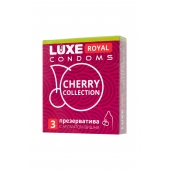 Презервативы с ароматом вишни LUXE Royal Cherry Collection - 3 шт. - Luxe - купить с доставкой в Смоленске