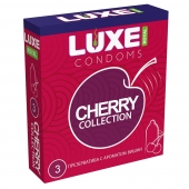 Презервативы с ароматом вишни LUXE Royal Cherry Collection - 3 шт. - Luxe - купить с доставкой в Смоленске