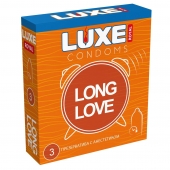 Презервативы с продлевающим эффектом LUXE Royal Long Love - 3 шт. - Luxe - купить с доставкой в Смоленске