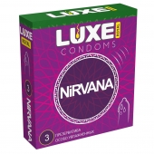 Презервативы с увеличенным количеством смазки LUXE Royal Nirvana - 3 шт. - Luxe - купить с доставкой в Смоленске