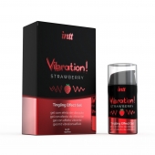 Жидкий интимный гель с эффектом вибрации Vibration! Strawberry - 15 мл. - INTT - купить с доставкой в Смоленске