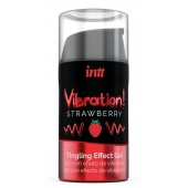 Жидкий интимный гель с эффектом вибрации Vibration! Strawberry - 15 мл. - INTT - купить с доставкой в Смоленске