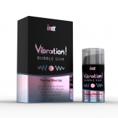Жидкий интимный гель с эффектом вибрации Vibration! Bubble Gum - 15 мл. - INTT - купить с доставкой в Смоленске