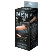 Телесный пустотелый харнесс MEN Style - 17,5 см. - LOVETOY (А-Полимер) - купить с доставкой в Смоленске