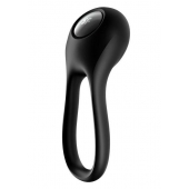Черное эрекционное виброкольцо Majestic Duo - Satisfyer - в Смоленске купить с доставкой
