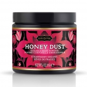 Пудра для тела Honey Dust Body Powder с ароматом клубники - 170 гр. - Kama Sutra - купить с доставкой в Смоленске