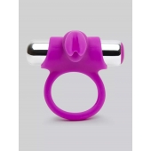 Лиловое виброкольцо с пультом ДУ Remote Control Cock Ring - Happy Rabbit - в Смоленске купить с доставкой