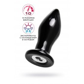 Черная стеклянная вибровтулка - 10,5 см. - Sexus