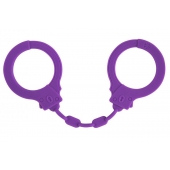 Фиолетовые силиконовые наручники Suppression - Lola Games - купить с доставкой в Смоленске