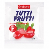 Гель-смазка Tutti-frutti со вкусом барбариса - 4 гр. - Биоритм - купить с доставкой в Смоленске