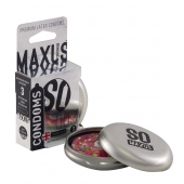 Экстремально тонкие презервативы в железном кейсе MAXUS Extreme Thin - 3 шт. - Maxus - купить с доставкой в Смоленске