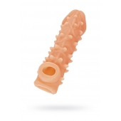 Телесная закрытая насадка с пупырышками Cock Sleeve Size M - 15,6 см. - KOKOS - в Смоленске купить с доставкой