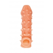 Телесная закрытая насадка с пупырышками Cock Sleeve Size L - 17,6 см. - KOKOS - в Смоленске купить с доставкой