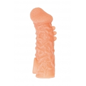 Телесная закрытая насадка с шершавой головкой Cock Sleeve Size L - 17,6 см. - KOKOS - в Смоленске купить с доставкой
