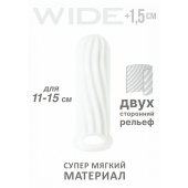 Белый фаллоудлинитель Homme Wide - 13 см. - Lola Games - в Смоленске купить с доставкой