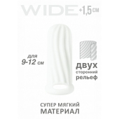 Белый фаллоудлинитель Homme Wide - 11 см. - Lola Games - в Смоленске купить с доставкой