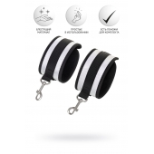 Серебристо-черные наручники Anonymo - ToyFa - купить с доставкой в Смоленске