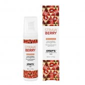 Разогревающее массажное масло  с ароматом клубники Gourmet Strawberry - 50 мл. - Exsens - купить с доставкой в Смоленске