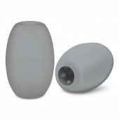 Серый двусторонний мастурбатор MINI BUBBLE - Zolo - в Смоленске купить с доставкой