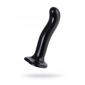 Черный стимулятор для пар P G-Spot Dildo Size L - 19 см. - Strap-on-me - в Смоленске купить с доставкой