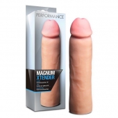 Телесная фаллическая насадка на пенис Magnum Xtender - 23 см. - Blush Novelties - в Смоленске купить с доставкой