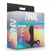 Черный анальный вибратор Silicone Vibrating Prostate Massager 01 - 10,8 см. - Blush Novelties - в Смоленске купить с доставкой