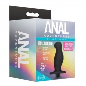 Черный анальный вибромассажёр Silicone Vibrating Prostate Massager 02 - 10,8 см. - Blush Novelties - в Смоленске купить с доставкой