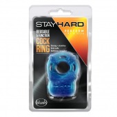 Голубое эрекционное виброкольцо Reusable 5 Function Cock Ring - Blush Novelties - в Смоленске купить с доставкой