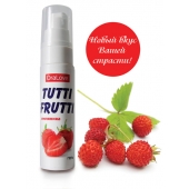 Гель-смазка Tutti-frutti с земляничным вкусом - 30 гр. - Биоритм - купить с доставкой в Смоленске