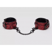 Красно-черные наручники Reversible Faux Leather Wrist Cuffs - Fifty Shades of Grey - купить с доставкой в Смоленске