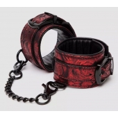 Красно-черные наручники Reversible Faux Leather Wrist Cuffs - Fifty Shades of Grey - купить с доставкой в Смоленске