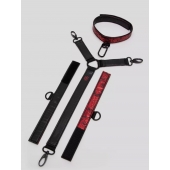 Ошейник с наручниками Reversible Faux Leather Collar and Wrist - Fifty Shades of Grey - купить с доставкой в Смоленске