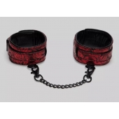 Красно-черные оковы Reversible Faux Leather Ankle Cuffs - Fifty Shades of Grey - купить с доставкой в Смоленске