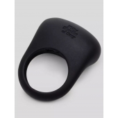 Черное эрекционное виброкольцо Sensation Rechargeable Vibrating Love Ring - Fifty Shades of Grey - в Смоленске купить с доставкой