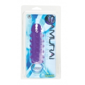 Закрытая фиолетовая насадка с пупырышками SAMURAI PENIS SLEEVE PURPLE - 14,5 см. - NMC - в Смоленске купить с доставкой